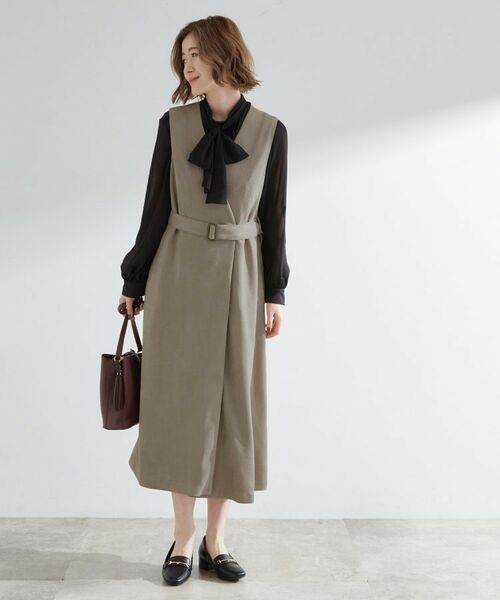 grove / グローブ ロング・マキシ丈ワンピース | 【2WAY】スウェード調ジレワンピース | 詳細15