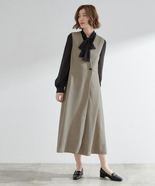 grove / グローブ ロング・マキシ丈ワンピース | 【2WAY】スウェード調ジレワンピース | 詳細16