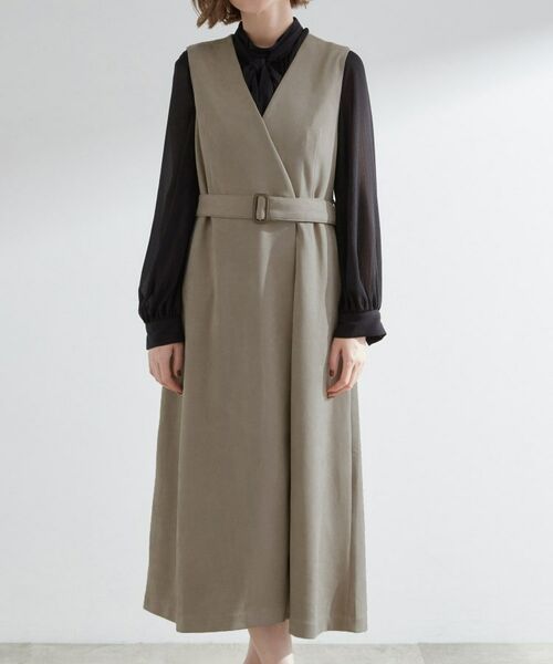 grove / グローブ ロング・マキシ丈ワンピース | 【2WAY】スウェード調ジレワンピース | 詳細19