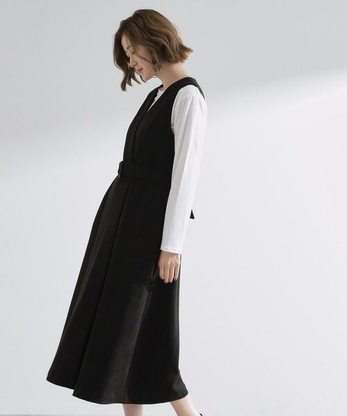 grove / グローブ ロング・マキシ丈ワンピース | 【2WAY】スウェード調ジレワンピース | 詳細2