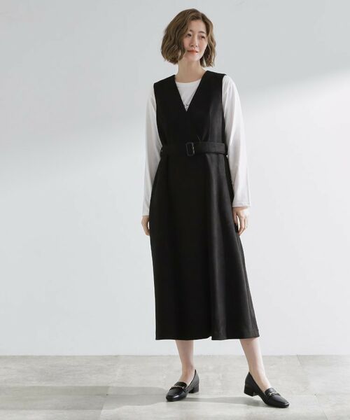 grove / グローブ ロング・マキシ丈ワンピース | 【2WAY】スウェード調ジレワンピース | 詳細3