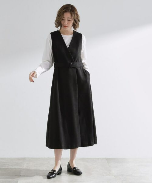 grove / グローブ ロング・マキシ丈ワンピース | 【2WAY】スウェード調ジレワンピース | 詳細4