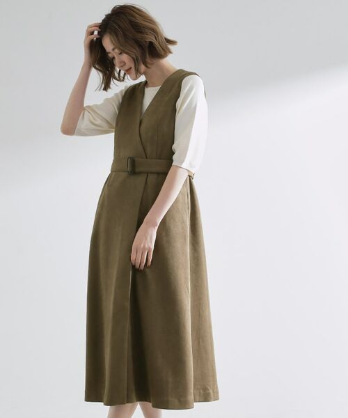 grove / グローブ ロング・マキシ丈ワンピース | 【2WAY】スウェード調ジレワンピース | 詳細7