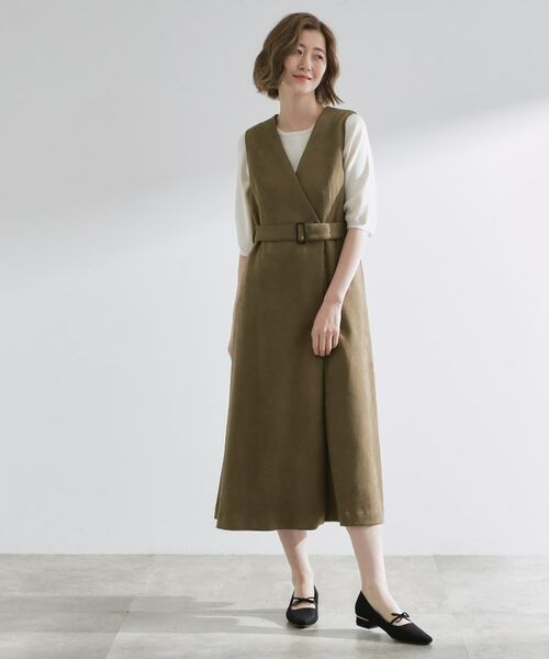 grove / グローブ ロング・マキシ丈ワンピース | 【2WAY】スウェード調ジレワンピース | 詳細9
