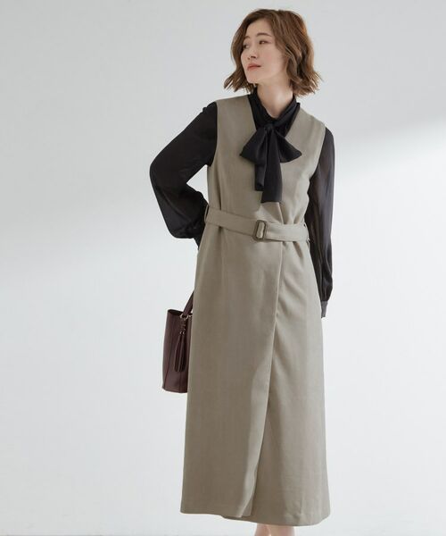 grove/グローブ 【2WAY】スウェード調ジレワンピース トープ(054) 02(M) grove/グローブ 【2WAY】スウェード調ジレワンピース トープ(054) 02(M)