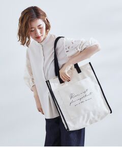 grove / グローブ トートバッグ | 【A4・多機能】パイピングロゴキャンバストート