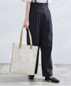 grove / グローブ トートバッグ | 【A4・多機能】パイピングロゴキャンバストート