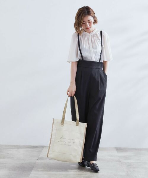 grove / グローブ トートバッグ | 【A4・多機能】パイピングロゴキャンバストート | 詳細10