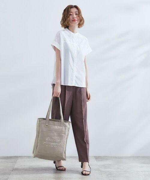 grove / グローブ トートバッグ | 【A4・多機能】パイピングロゴキャンバストート | 詳細2