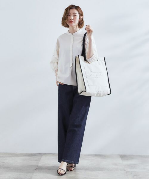 grove / グローブ トートバッグ | 【A4・多機能】パイピングロゴキャンバストート | 詳細8