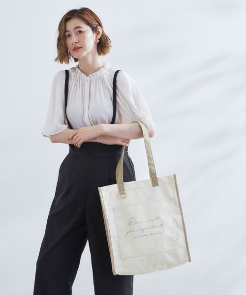 grove / グローブ トートバッグ | 【A4・多機能】パイピングロゴキャンバストート | 詳細9