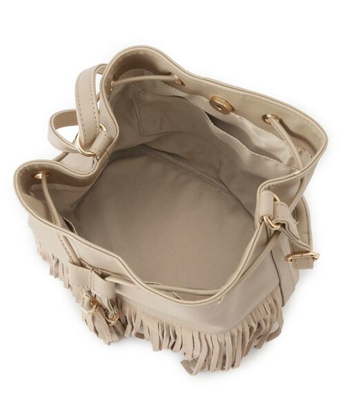 grove / グローブ ショルダーバッグ | スエードフリンジ巾着ショルダーバッグ | 詳細15