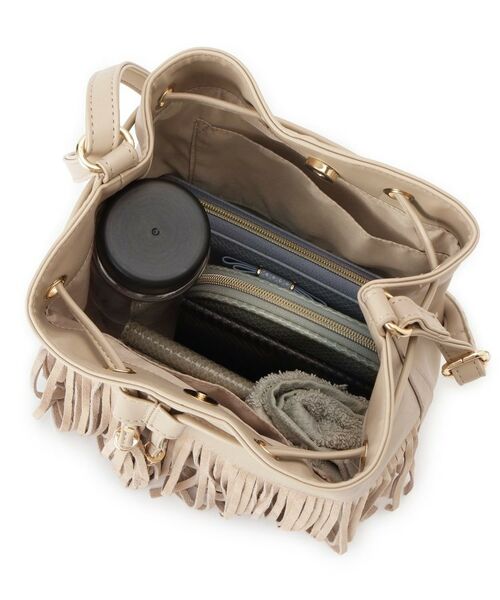 grove / グローブ ショルダーバッグ | スエードフリンジ巾着ショルダーバッグ | 詳細18