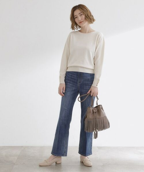 grove / グローブ ショルダーバッグ | スエードフリンジ巾着ショルダーバッグ | 詳細7