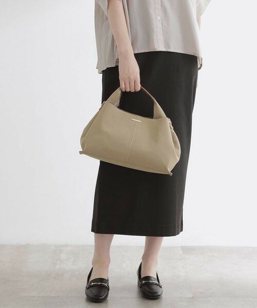 grove / グローブ トートバッグ | タックハンドル2WAYトート(グレージュ(450))