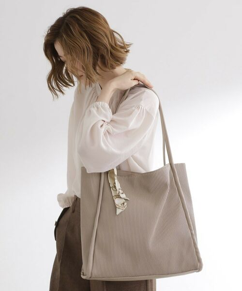 grove / グローブ トートバッグ | 【A4】プリーツスカーフ付トート | 詳細3