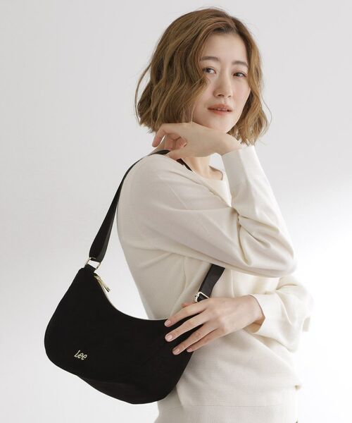 grove / グローブ ショルダーバッグ | 【Lee別注】コーデュロイムーンショルダー(ブラック(019))