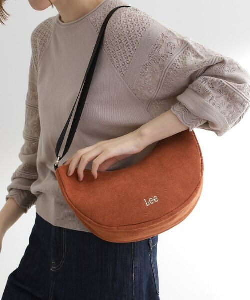 grove / グローブ ショルダーバッグ | 【Lee別注】コーデュロイムーンショルダー(オレンジ(069))