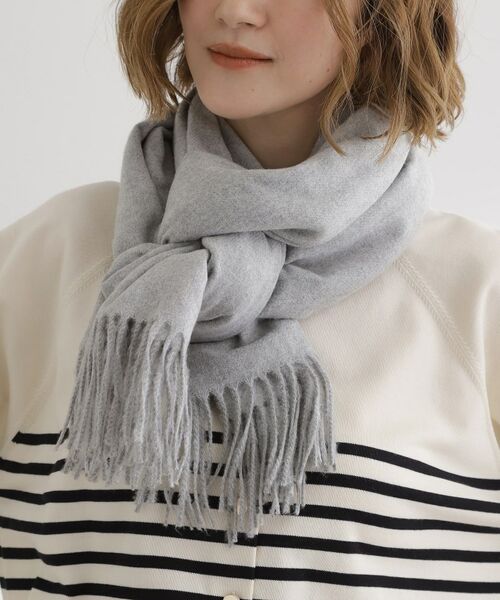 grove / グローブ マフラー・ショール・スヌード・ストール | 【手洗い可】カシミヤタッチフリンジストール | 詳細4