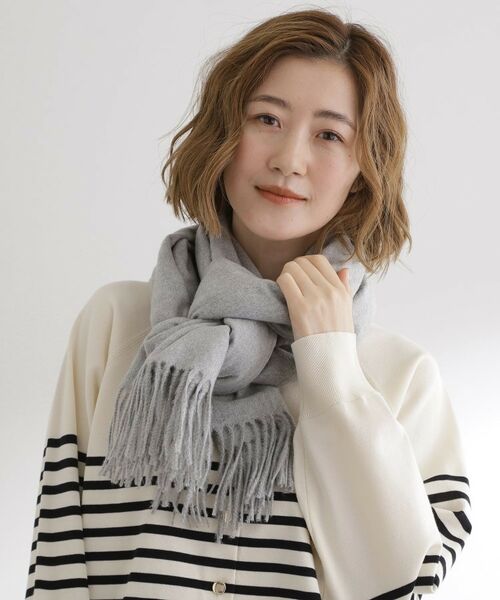 grove / グローブ マフラー・ショール・スヌード・ストール | 【手洗い可】カシミヤタッチフリンジストール | 詳細5