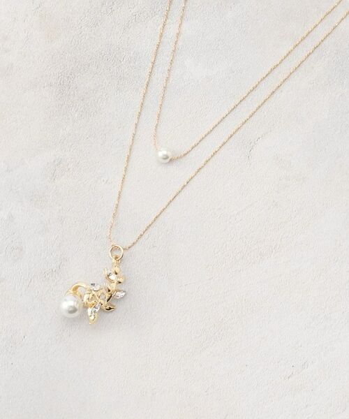 grove / グローブ ネックレス・ペンダント・チョーカー | フラワーモチーフパール調ネックレス | 詳細1