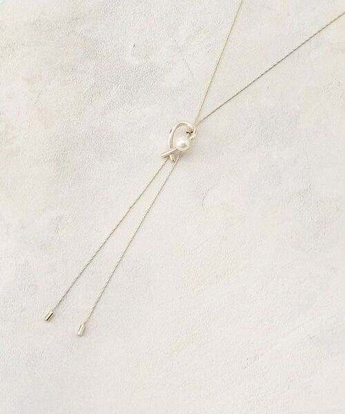 grove / グローブ ネックレス・ペンダント・チョーカー | パール調メタルスライドネックレス | 詳細1