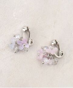 p248b【ゴージャス✧】パープルリングピアス　18金仕上げ　紫　存在感　華麗 p248b【ゴージャス✧】パープルリングピアス 18金仕上げ 紫 存在