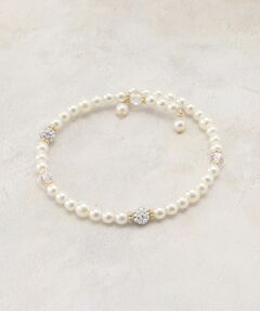 grove / グローブ ブレスレット・バングル | パール調ビジューワイヤーブレス