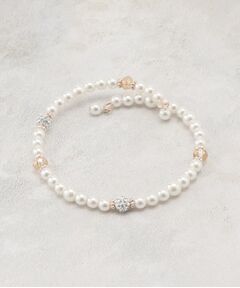 grove / グローブ ブレスレット・バングル | パール調ビジューワイヤーブレス