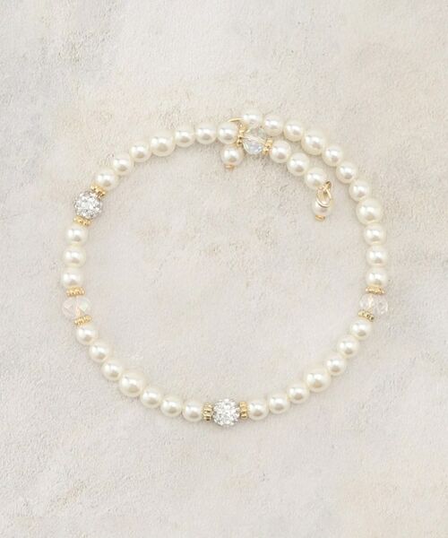 grove / グローブ ブレスレット・バングル | パール調ビジューワイヤーブレス | 詳細2