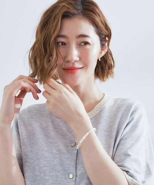 grove / グローブ ブレスレット・バングル | パール調ビジューワイヤーブレス | 詳細4