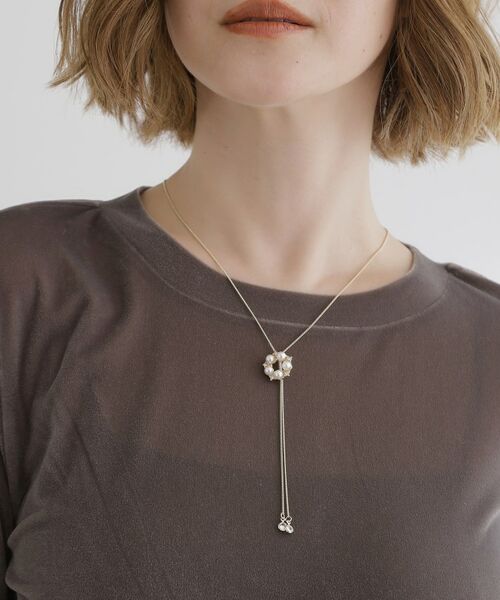 grove / グローブ ネックレス・ペンダント・チョーカー | サークルパール調スライドネックレス | 詳細5