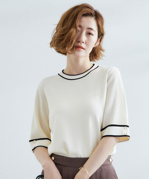 grove / グローブ ニット・セーター | 【夏に嬉しい機能付き】やわらかドライタッチワイドスリーブプルオーバー | 詳細1