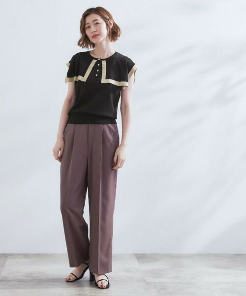 grove / グローブ ニット・セーター | 【ひんやり/UVカット】大人の可愛さ　セーラーカラーニット | 詳細10