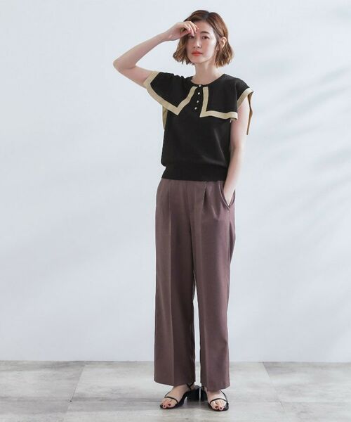 grove / グローブ ニット・セーター | 【ひんやり/UVカット】大人の可愛さ　セーラーカラーニット | 詳細11