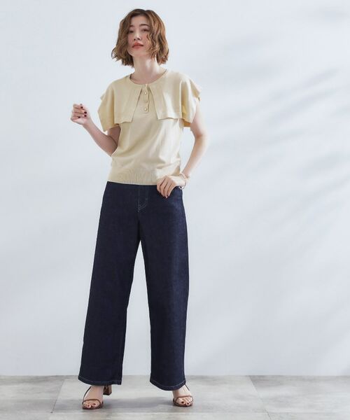 grove / グローブ ニット・セーター | 【ひんやり/UVカット】大人の可愛さ　セーラーカラーニット | 詳細2