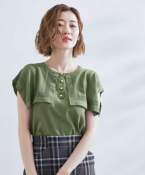 grove / グローブ ニット・セーター | 【ひんやり/UVカット】大人の可愛さ　セーラーカラーニット | 詳細5