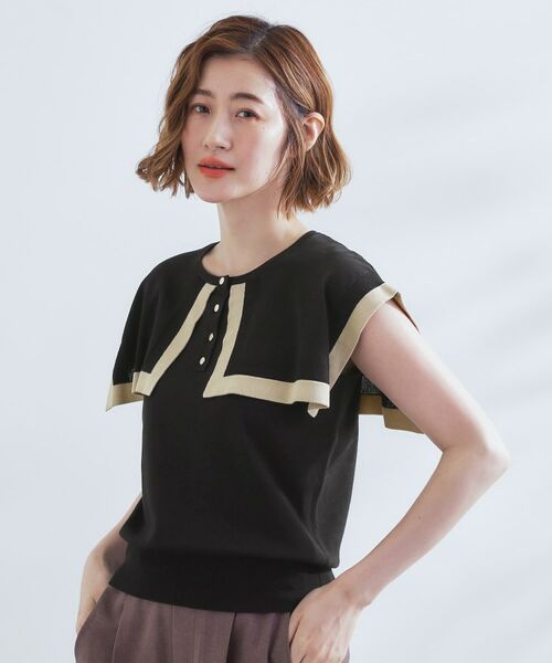 grove / グローブ ニット・セーター | 【ひんやり/UVカット】大人の可愛さ　セーラーカラーニット | 詳細9