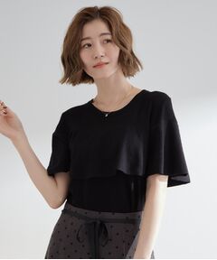 grove / グローブ ニット・セーター | 涼しくて華やか1枚で差の付く　ケープフリルニット