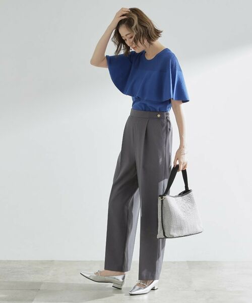 grove / グローブ ニット・セーター | 涼しくて華やか1枚で差の付く　ケープフリルニット | 詳細11