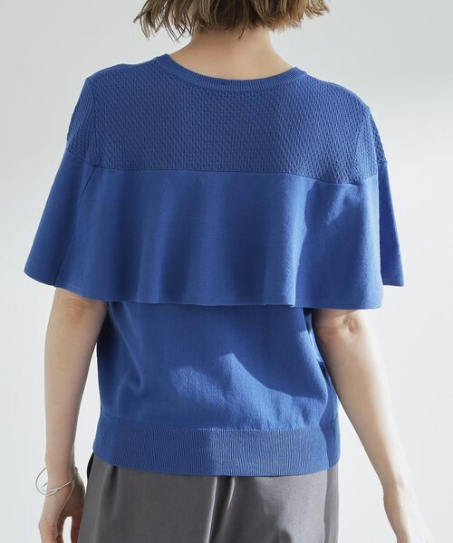 grove / グローブ ニット・セーター | 涼しくて華やか1枚で差の付く　ケープフリルニット | 詳細15