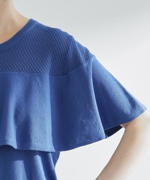 grove / グローブ ニット・セーター | 涼しくて華やか1枚で差の付く　ケープフリルニット | 詳細17