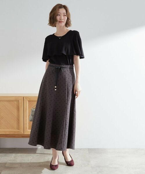 grove / グローブ ニット・セーター | 涼しくて華やか1枚で差の付く　ケープフリルニット | 詳細6