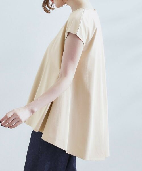 grove / グローブ カットソー | すっきり見え ペプラムフレンチスリーブカットソー | 詳細14