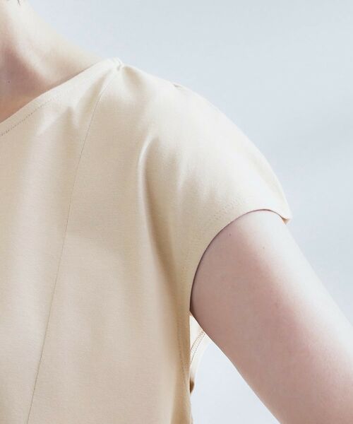 grove / グローブ カットソー | すっきり見え ペプラムフレンチスリーブカットソー | 詳細17