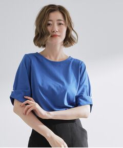 grove / グローブ カットソー | きちんと感と女性らしさ、二の腕カバーが一枚で叶う　袖口パール調ボタンプルオーバー