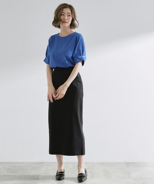 grove / グローブ カットソー | きちんと感と女性らしさ、二の腕カバーが一枚で叶う　袖口パール調ボタンプルオーバー | 詳細11