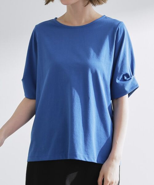 grove / グローブ カットソー | きちんと感と女性らしさ、二の腕カバーが一枚で叶う　袖口パール調ボタンプルオーバー | 詳細17