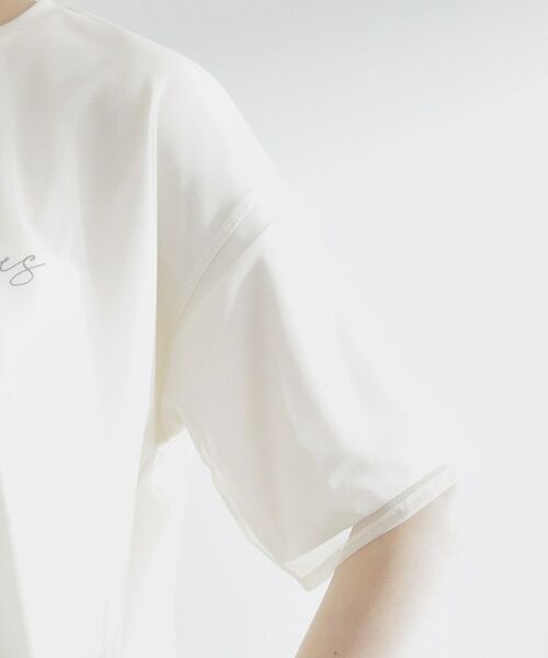 grove / グローブ Tシャツ | ラフだけどおしゃれ チュールレイヤードTシャツ | 詳細17