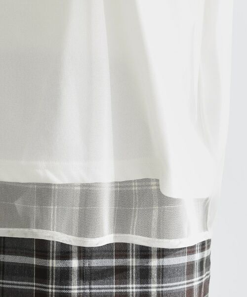 grove / グローブ Tシャツ | ラフだけどおしゃれ チュールレイヤードTシャツ | 詳細18